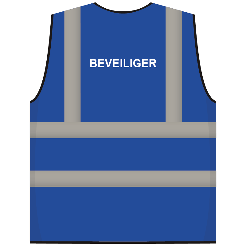 RWS veiligheidsvest beveiliger blauw