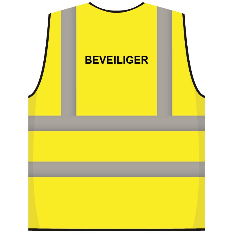 RWS veiligheidsvest beveiliger geel
