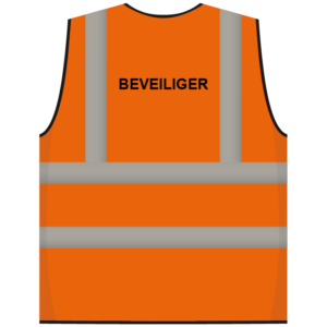 RWS veiligheidsvest beveiliger oranje