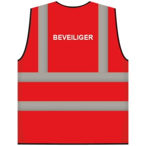 RWS veiligheidsvest beveiliger rood