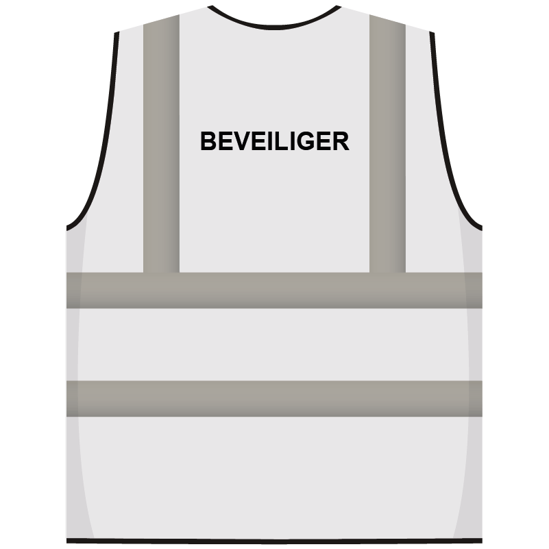 RWS veiligheidsvest beveiliger wit