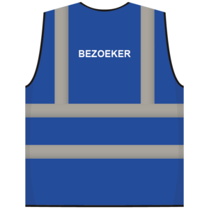RWS veiligheidsvest bezoeker blauw
