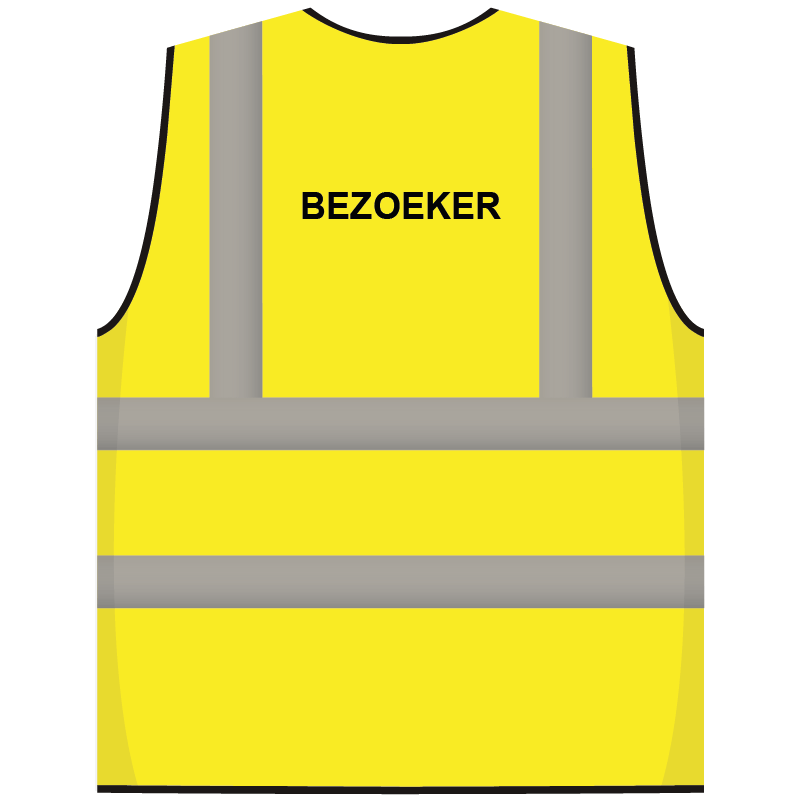 RWS veiligheidsvest bezoeker geel