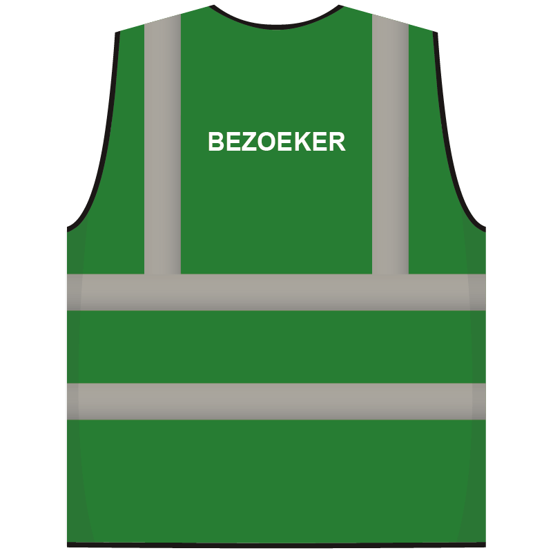 RWS veiligheidsvest bezoeker groen