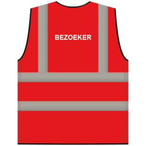 RWS veiligheidsvest bezoeker rood