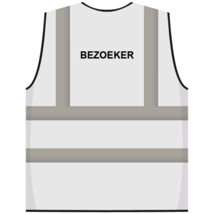 RWS veiligheidsvest bezoeker wit