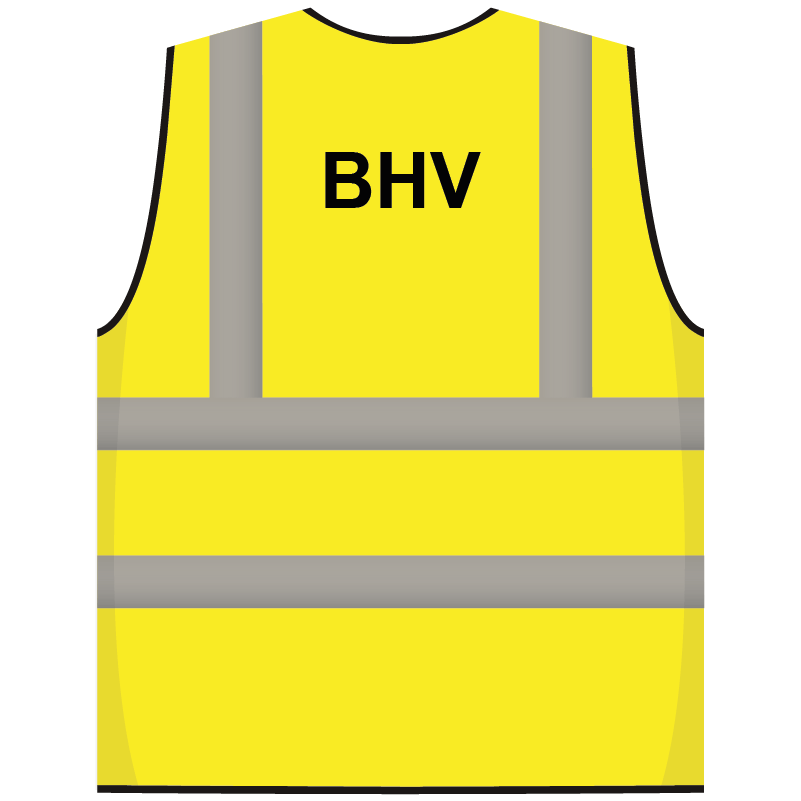 RWS veiligheidsvest BHV geel