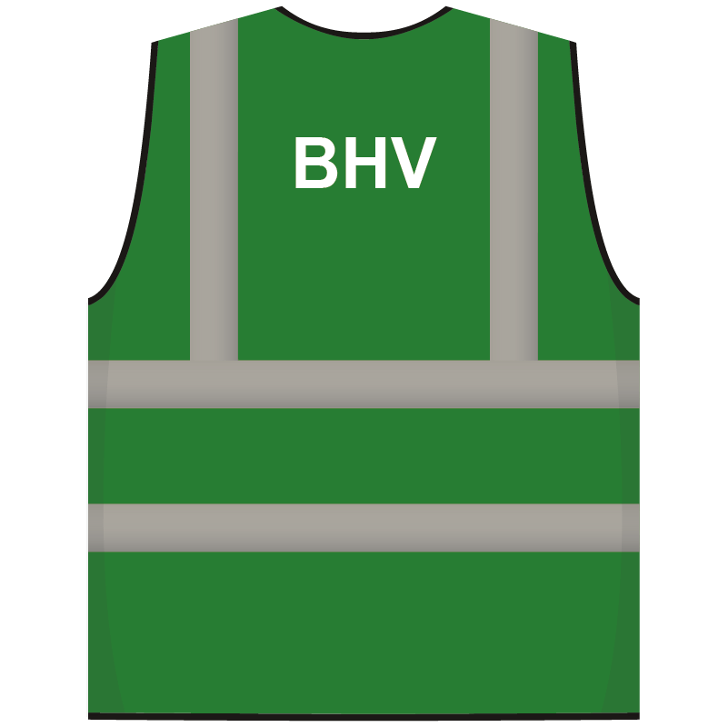 RWS veiligheidsvest BHV groen