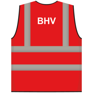 RWS veiligheidsvest BHV rood