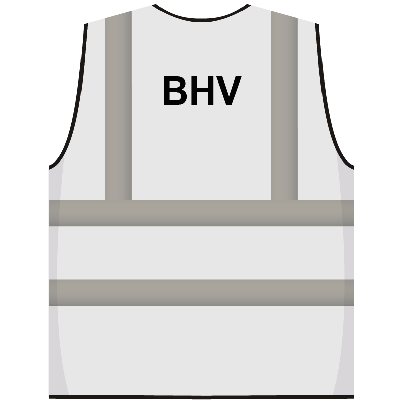 RWS veiligheidsvest BHV wit