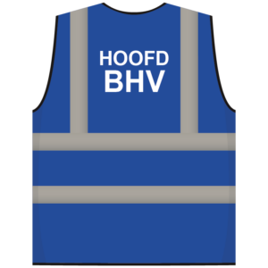 RWS veiligheidsvest hoofd BHV blauw