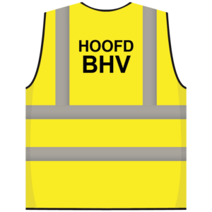 RWS veiligheidsvest hoofd BHV geel