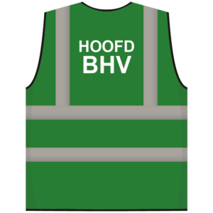 RWS veiligheidsvest hoofd BHV groen