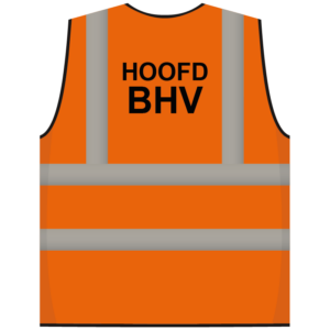 RWS veiligheidsvest hoofd BHV oranje