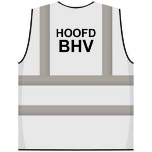 RWS veiligheidsvest hoofd BHV wit