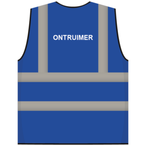 RWS veiligheidsvest ontruimer blauw