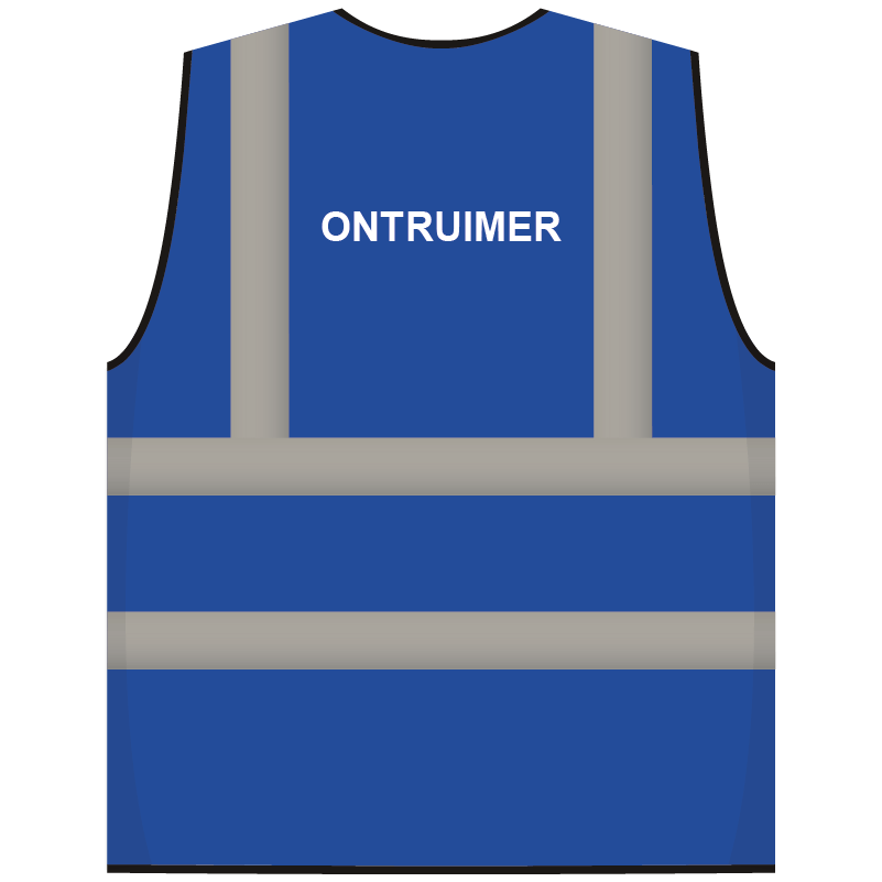 RWS veiligheidsvest ontruimer blauw