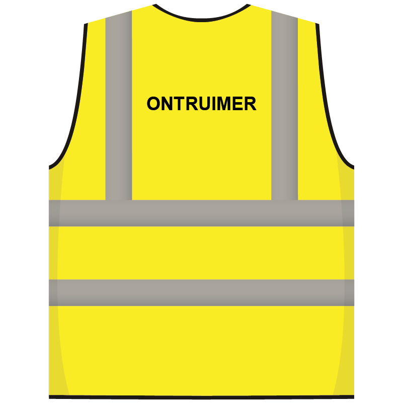 RWS veiligheidsvest ontruimer geel