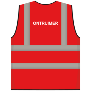 RWS veiligheidsvest ontruimer rood
