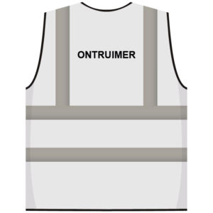 RWS veiligheidsvest ontruimer wit
