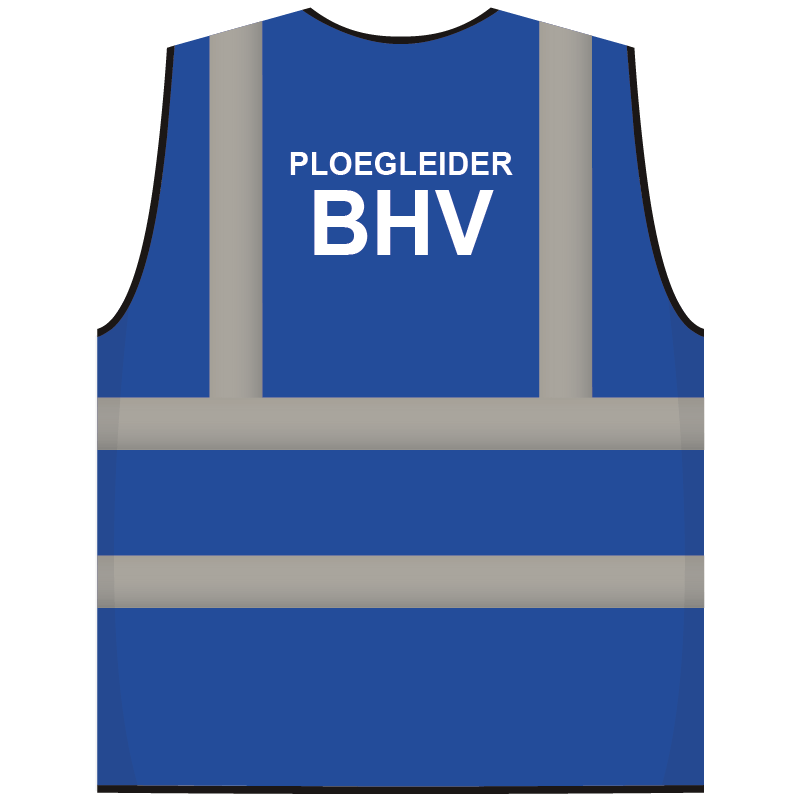 RWS veiligheidsvest ploegleider BHV blauw