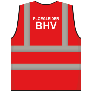 RWS veiligheidsvest ploegleider BHV rood