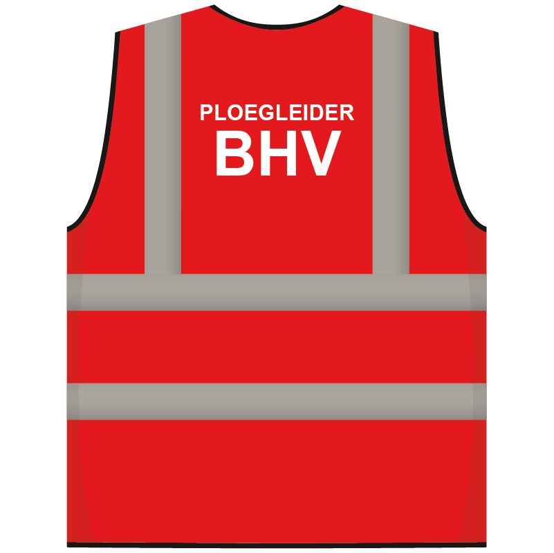 RWS veiligheidsvest ploegleider BHV rood
