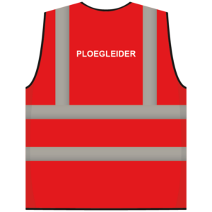 RWS veiligheidsvest ploegleider rood