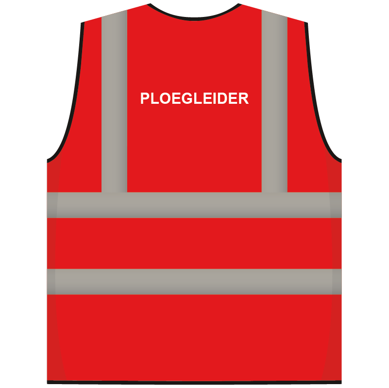 RWS veiligheidsvest ploegleider rood