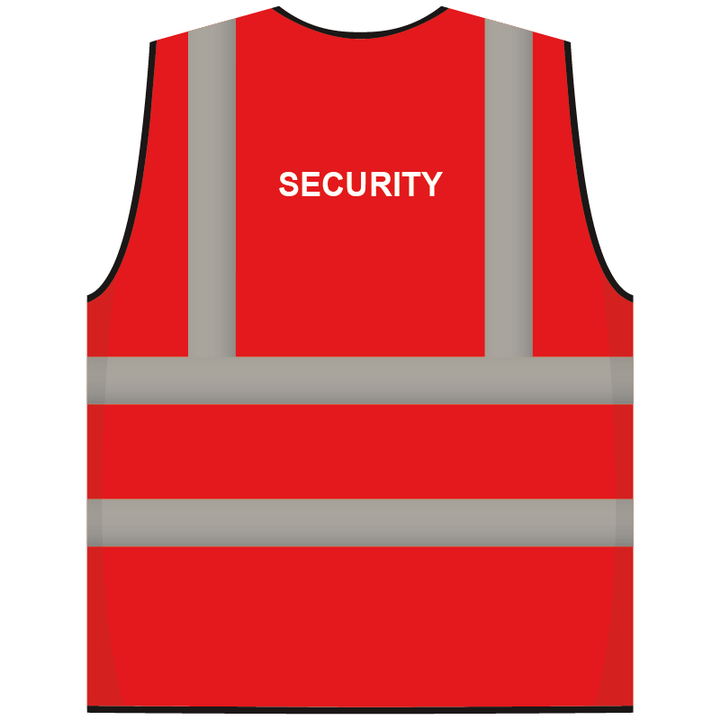 RWS veiligheidsvest security rood