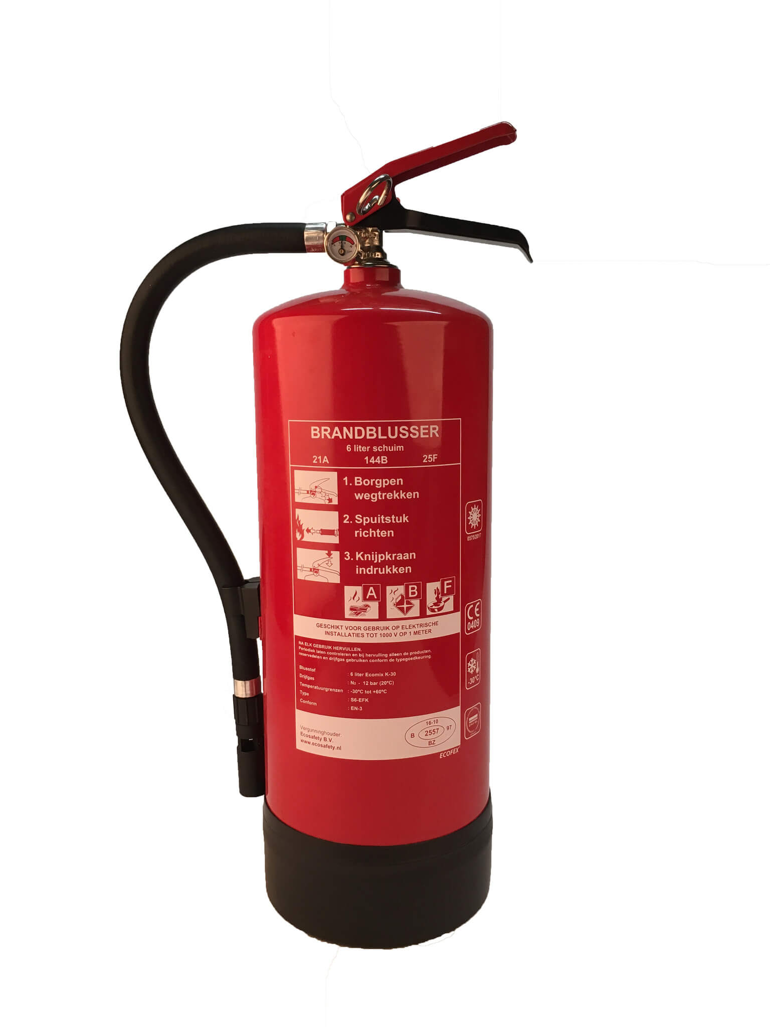 Schuimblusser 6 Liter vetbrand (vorstvrij)