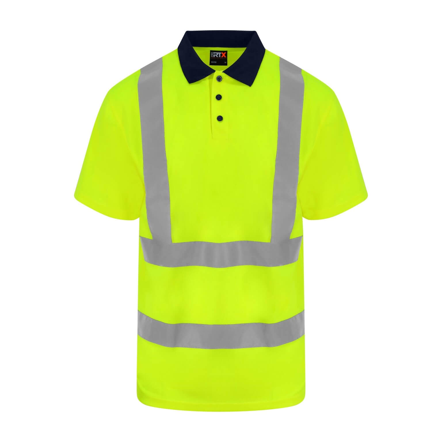 Reflecterende polo geel