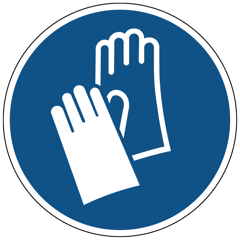 Veiligheidshandschoenen verplicht