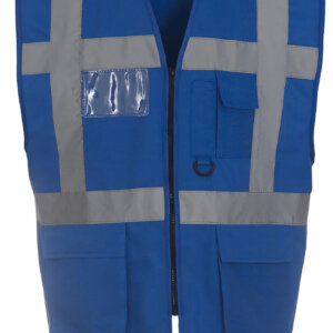 Veiligheidshesje met rits blauw