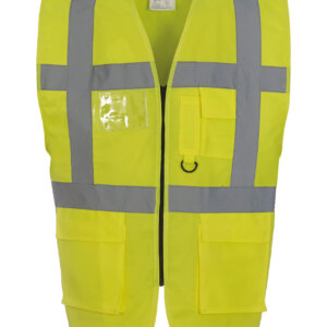 Veiligheidshesje met rits geel