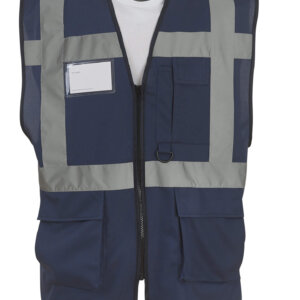Veiligheidshesje met rits navy