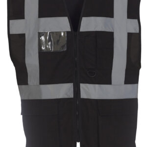 Veiligheidshesje met rits zwart