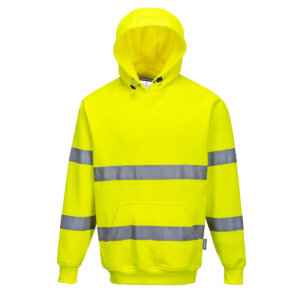 Reflecterende hoodie geel
