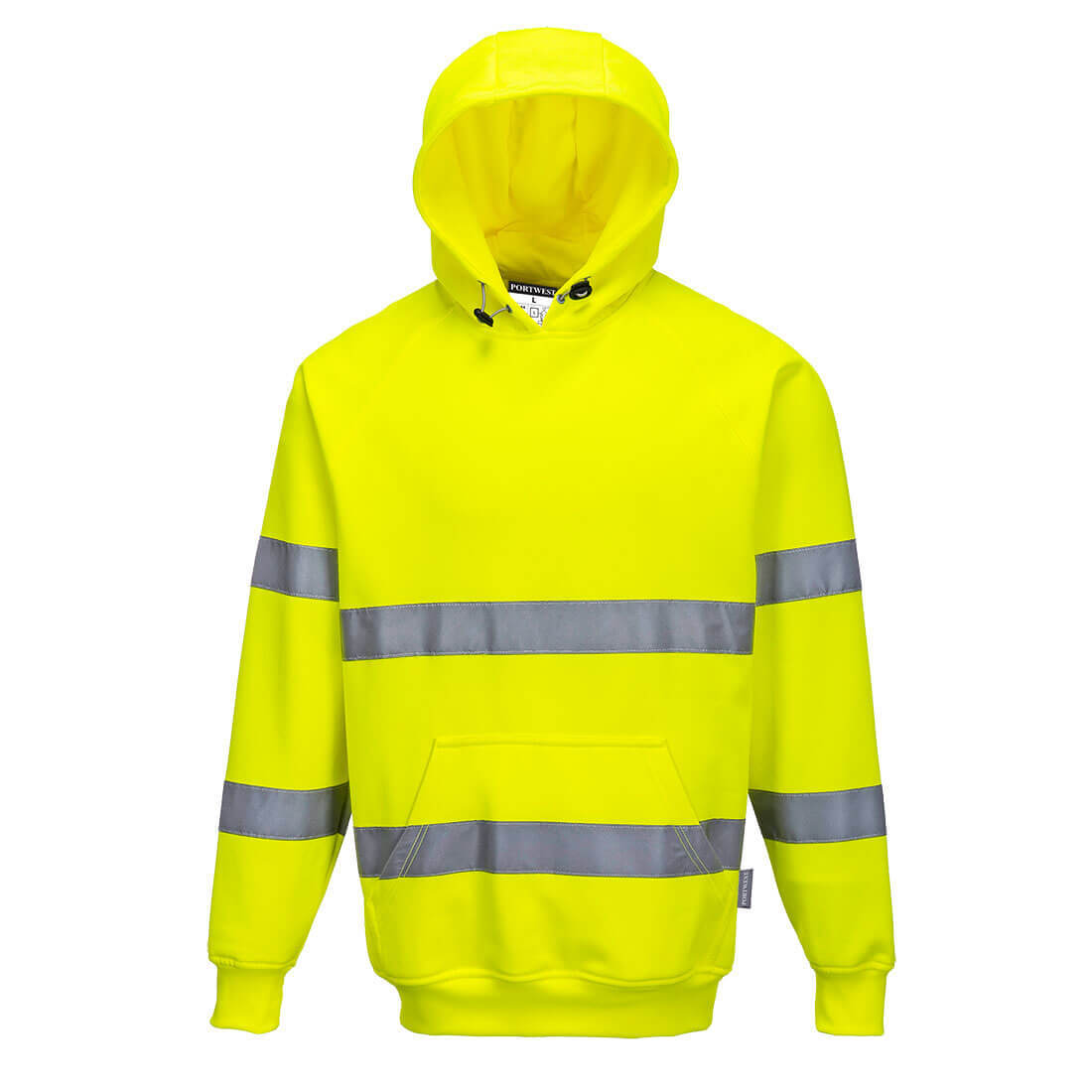 Reflecterende hoodie geel