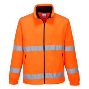 Reflecterende jas fleece oranje