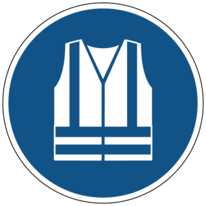 Veiligheidsjas met verhoogde zichtbaarheid verplicht