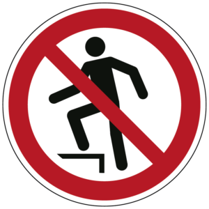 Verboden het oppervlak te betreden