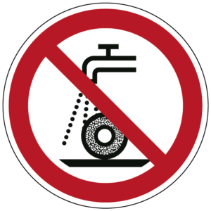 Verboden nat te slijpen