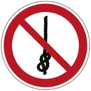 Verboden om knopen te maken