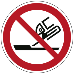 Verboden slijpschijf te gebruiken