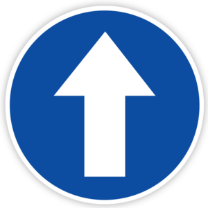 Vloersticker looprichting