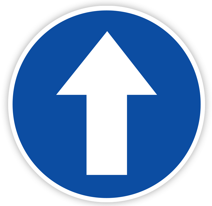 Vloersticker looprichting