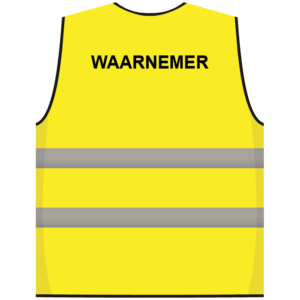 Waarnemer hesje geel