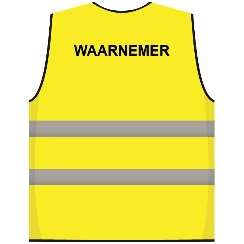 Waarnemer hesje geel